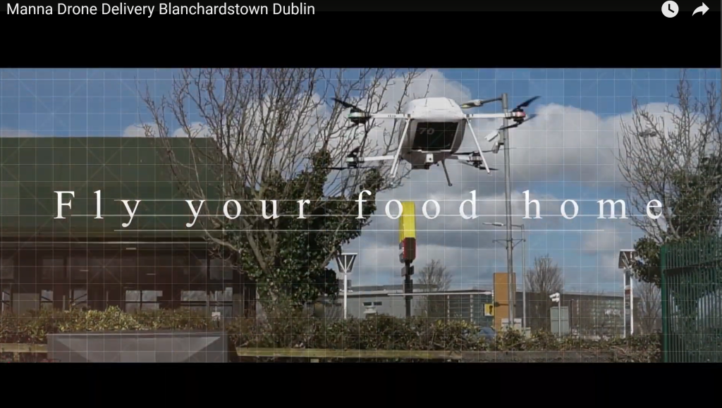 Manna Drone Delivery Blanchardstown Dublin - Irish Images Film ...